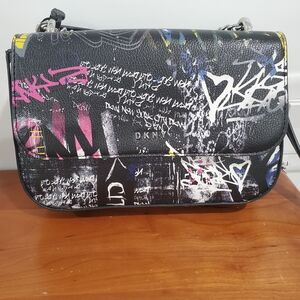 DKNY Multicolor Graffiti Crossbody Bag